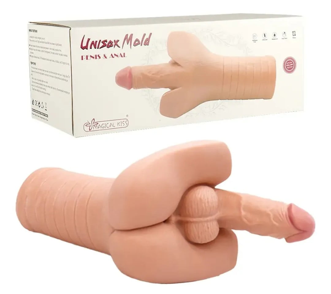 MASTURBADOR MASCULINO COM PÊNIS E ÃNUS REALÍSTICO