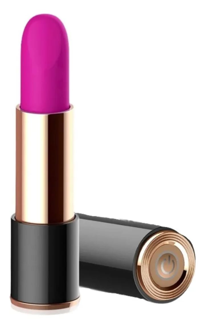 VIBRADOR BATOM ROSA 10 VIBRAÇÕES USB IMPORT