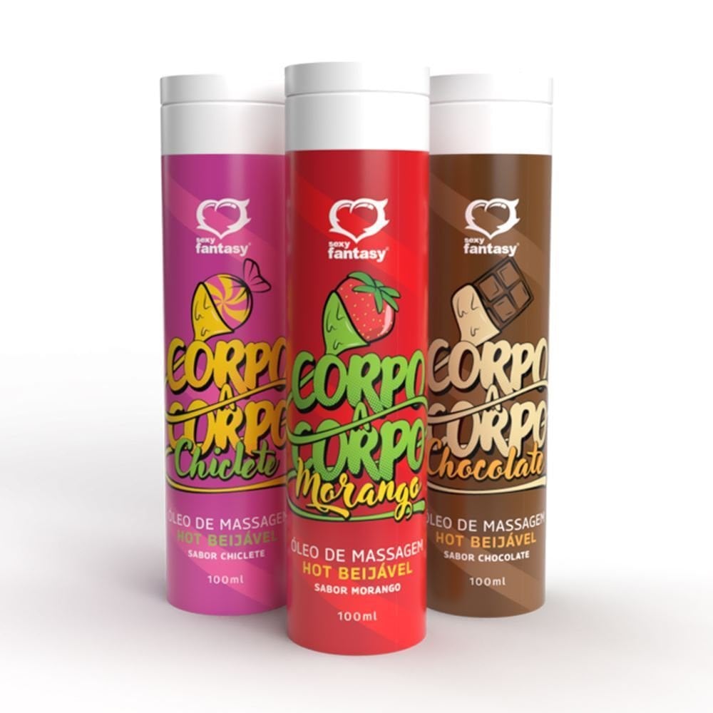 CORPO A CORPO ÓLEO DE MASSAGEM HOT BEIJÁVEL 100ML SEXY FANTASY