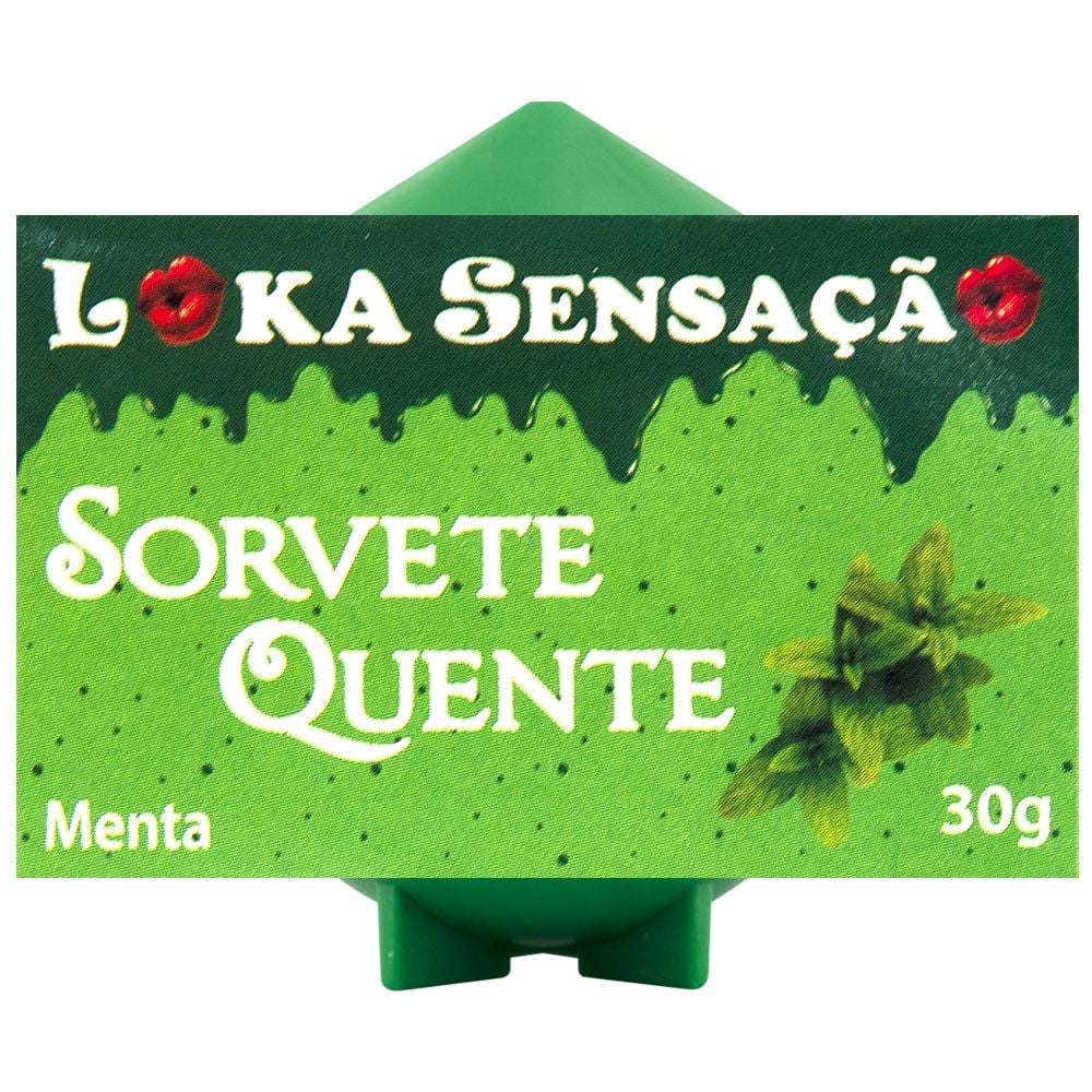 VELA COMESTIVEL SORVETE QUENTE 25G LOKA SENSAÇÃO