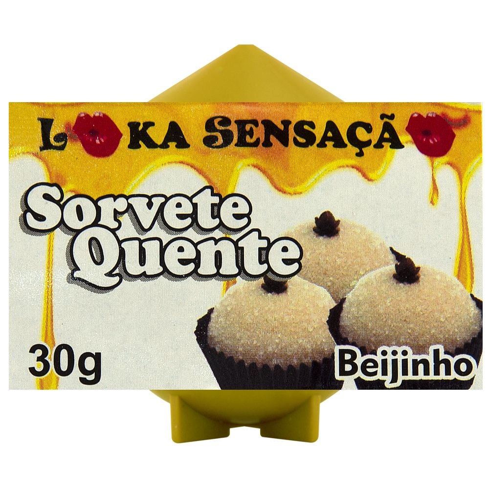 VELA COMESTIVEL SORVETE QUENTE 25G LOKA SENSAÇÃO