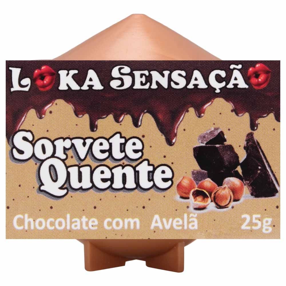VELA COMESTIVEL SORVETE QUENTE 25G LOKA SENSAÇÃO
