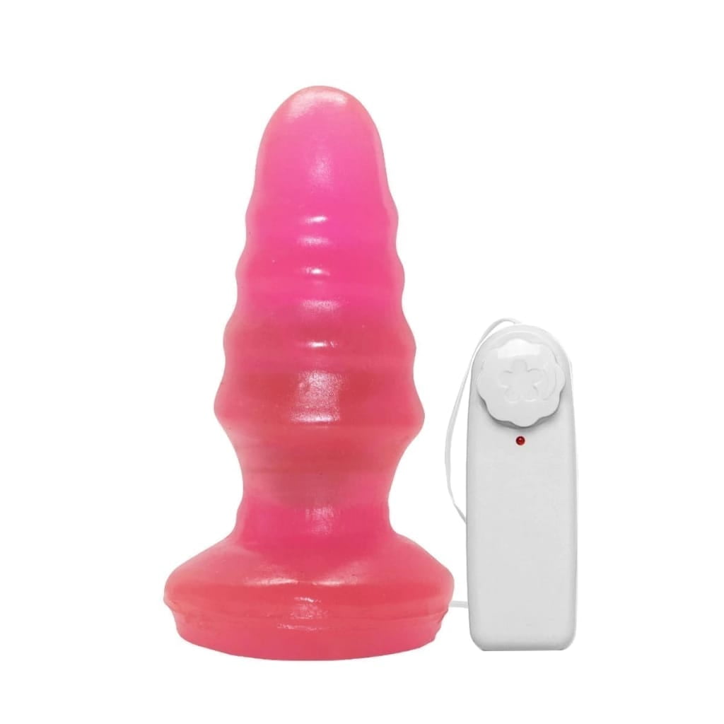 PLUG ANAL 12CM ESCALONADO COM VIBRADOR ABSOLOO