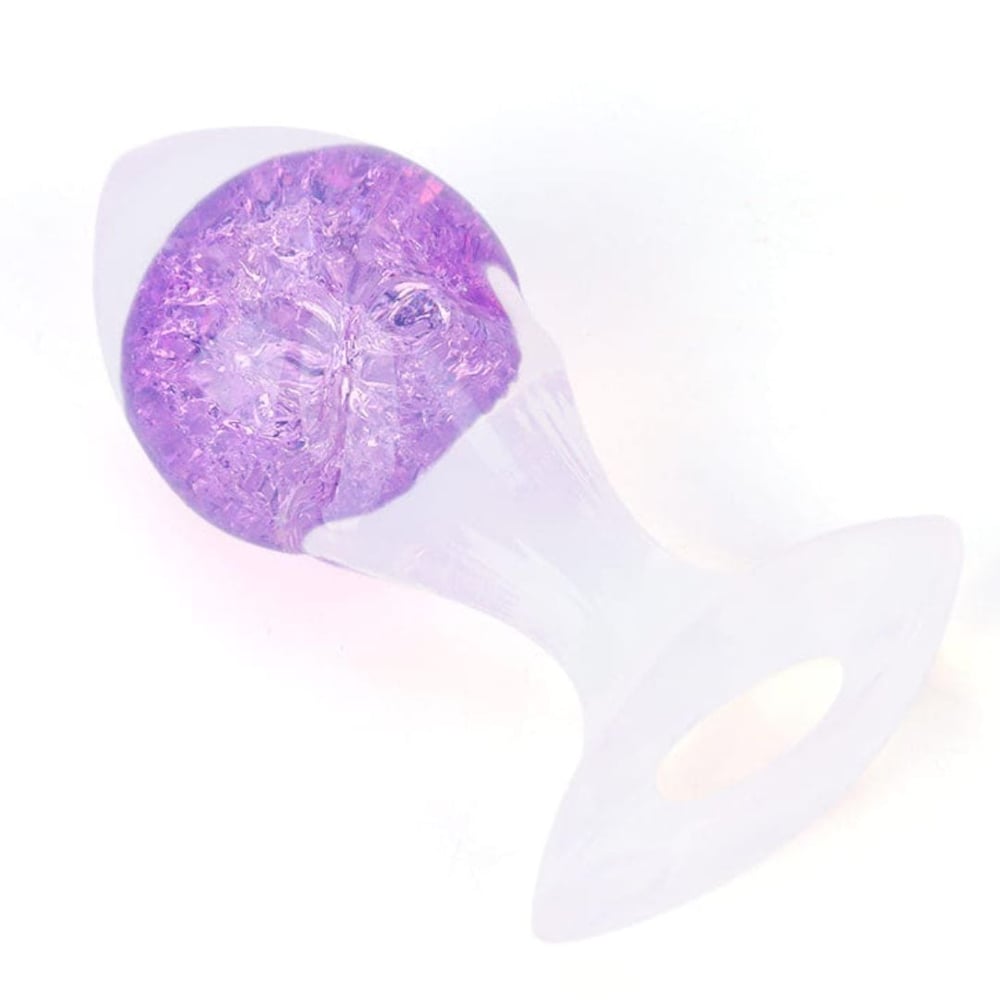 PLUG ANAL SETA M EM SILICONE COM ESFERA DE VIDRO INTERNO IMPORT