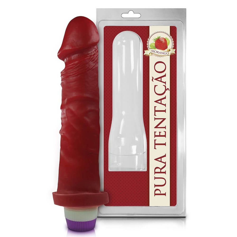 PRÓTESE VIBRADOR INTERNO AROMÁTICO 18 X 4,4CM