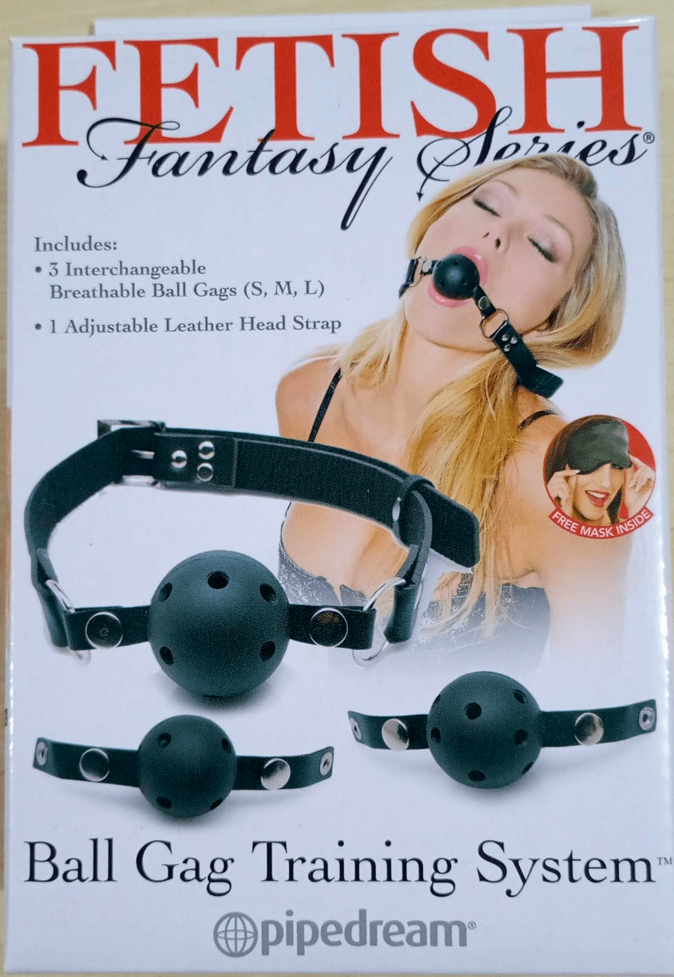 KIT FETISH 3 MORDAÇAS BOLA COM RESPIRADOR  IMPORT