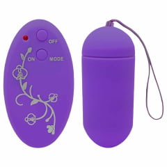 BULLET EGG CONTROLE SEM FIO FLORAL 20 VIBRAÇÕES IMPORT
