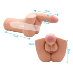 MASTURBADOR MASCULINO COM PÊNIS E ÃNUS REALÍSTICO