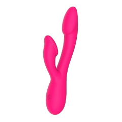 VIBRADOR AVELUDADO PONTO G E CLITÓRIS 10 VIBRAÇÕES USB IMPORT 