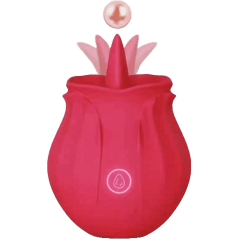 VIBRADOR FORMATO ROSA COM LINGUA IMPORT VIBRADOR FORMATO ROSA COM LINGUA IMPORT