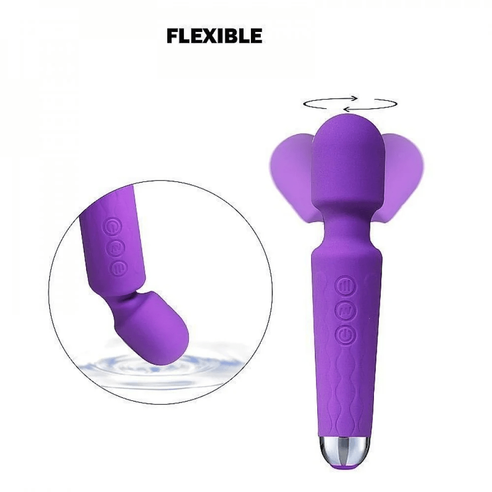 VIBRADOR MASSAGEADOR AVELUDADO 20 VIBRAÇÕES IMPORT