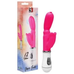 VIBRADOR PONTO G CLITÓRIS COM LÍNGUA 12 VIBRO IMPORT
