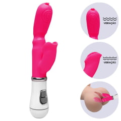 VIBRADOR PONTO G CLITÓRIS COM LÍNGUA 12 VIBRO IMPORT