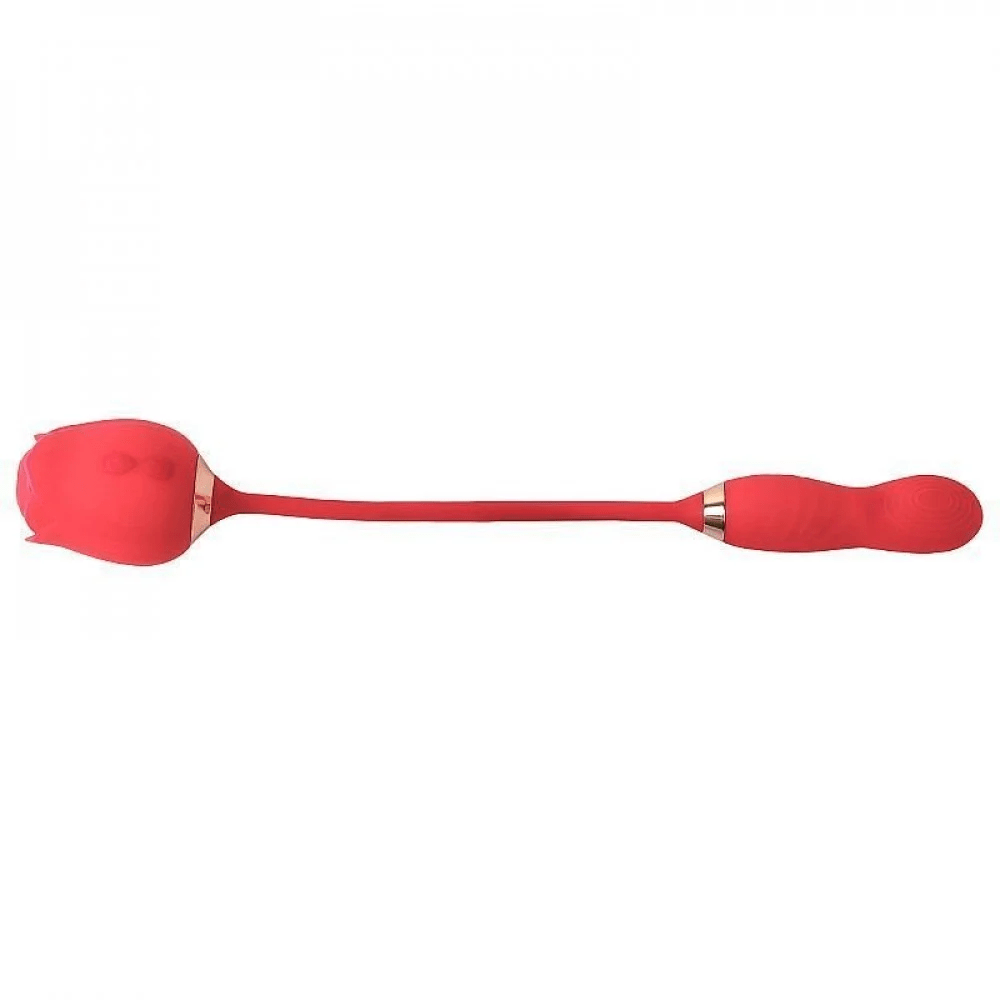 VIBRADOR PONTO G E CLITÓRIS PULSAÇÃO FLOWERY PRO IMPORT