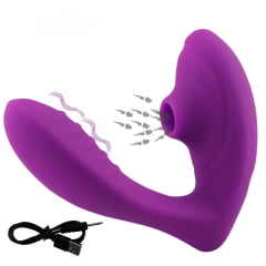 VIBRADOR PONTO G E SUGADOR USB 10 MODOS DE VIBRAÇÃO IMPORT VIBRADOR PONTO G E SUGADOR USB 10 MODOS DE VIBRAÇÃO IMPORT