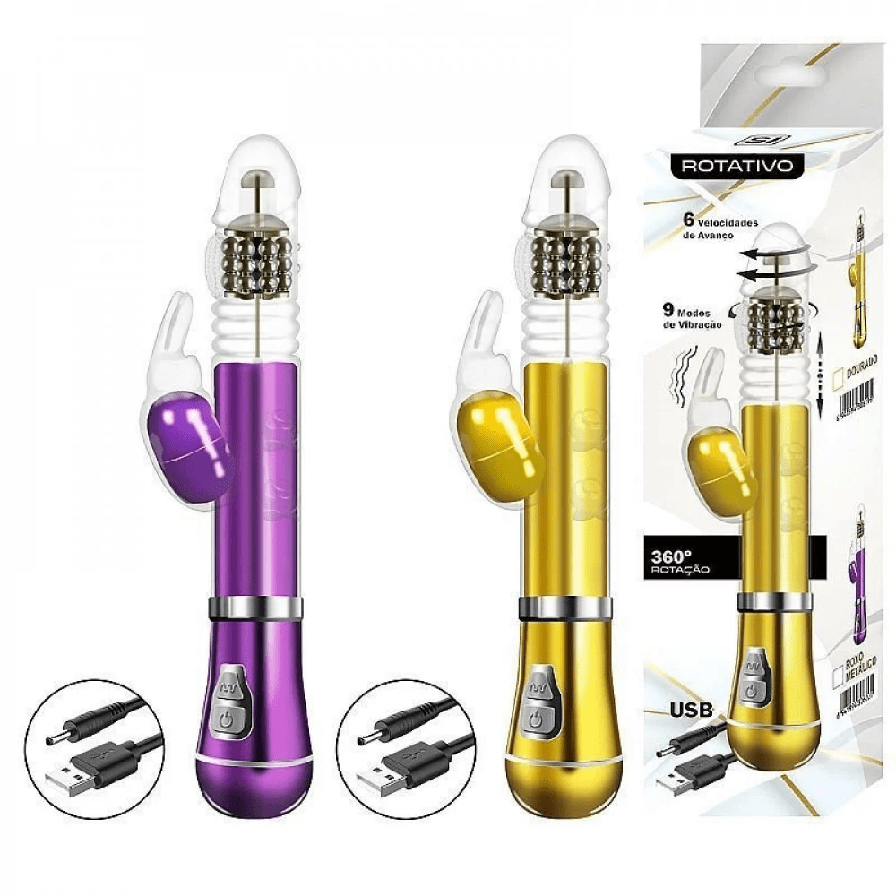 VIBRADOR ROTATIVO SOBE E DESCE COELHO RECARREGÁVEL IMPORT VIBRADOR ROTATIVO SOBE E DESCE COELHO RECARREGÁVEL IMPORT