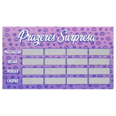 RASPADINHA PRAZERES SURPRESA 1 UNIDADE SENSUAL LOVE