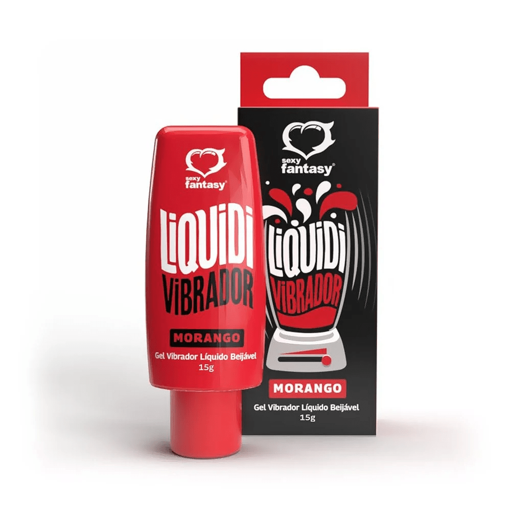 LIQUIDI VIBRADOR GEL VIBRADOR LÍQUIDO BEIJÁVEL 15G SEXY FANTASY