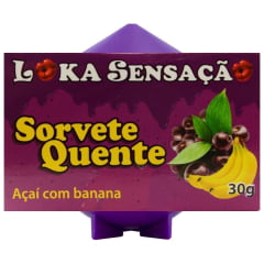 VELA COMESTIVEL SORVETE QUENTE 25G LOKA SENSAÇÃO