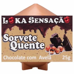 VELA COMESTIVEL SORVETE QUENTE 25G LOKA SENSAÇÃO