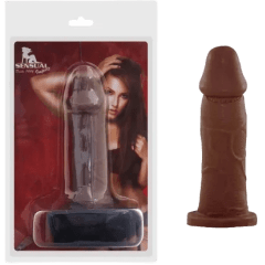 CINTA COM PRÓTESE MARRON 15,5 X 3,5CM IMPORT CINTA COM PRÓTESE MARRON 15,5 X 3,5CM IMPORT