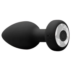 PLUG ANAL AVELUDADO APP 10 VIBRAÇÕES IMPORT