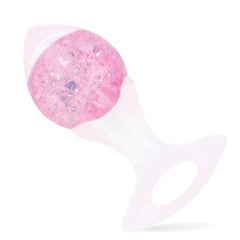 PLUG ANAL SETA M EM SILICONE COM ESFERA DE VIDRO INTERNO IMPORT