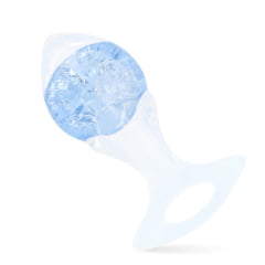 PLUG ANAL SETA M EM SILICONE COM ESFERA DE VIDRO INTERNO IMPORT