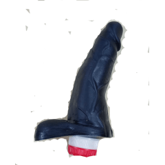 PRÓTESE 16,5 X 5CM COM ESCROTO E VIBRO INTERNO IMPORT